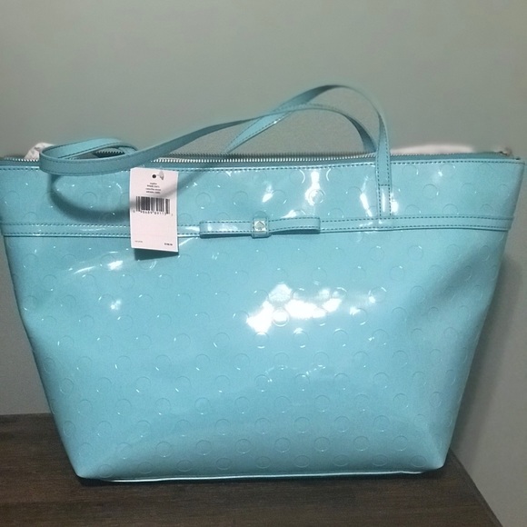 kate spade Handbags - Kate Spade Patent Camilla Tote - Teal